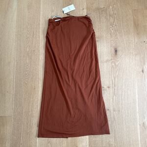 Ownley Midi Skirt Lennon Size XS Brown Silver